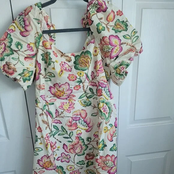 Sezane Floral Midi Dress - Multicolor - Picture 9 of 9